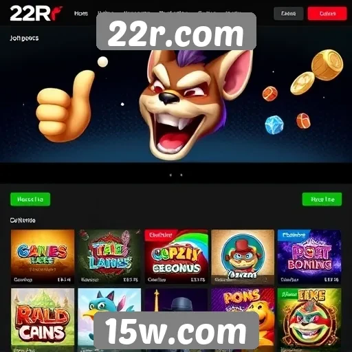 22r.com oferece uma variedade de jogos online